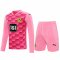 2020/21 Borussia Dortmund Goalkeeper Pink Long Sleeve Mens Soccer Jersey Replica + Shorts Set