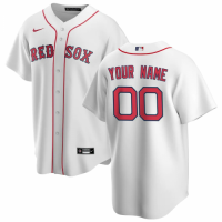 Boston Red Sox 2020 Home White Replica Custom Jersey Mens