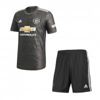 2020/21 Manchester United Away Kids Soccer Kit(Jersey+Shorts)