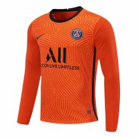 2020/21 PSG Goalkeeper Orange Long Sleeve Mens Soccer Jersey Replica