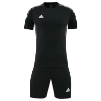 Customize Team Soccer Jersey + Short Replica Black - 720