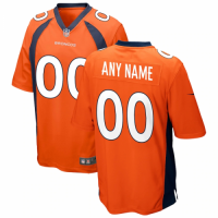 Denver Broncos Mens Orange Player Game Jersey