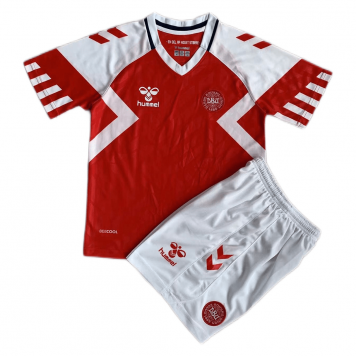 Denmark Soccer Kit Jersey + Short Replica Home 2023 Youth