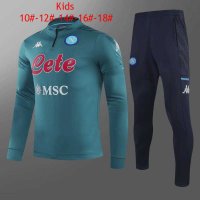 2020/21 Napoli Green Kids Half Zip Soccer Training Suit(Jacket + Pants)