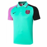 2020/21 Barcelona Green BP Mens Soccer Polo Jersey