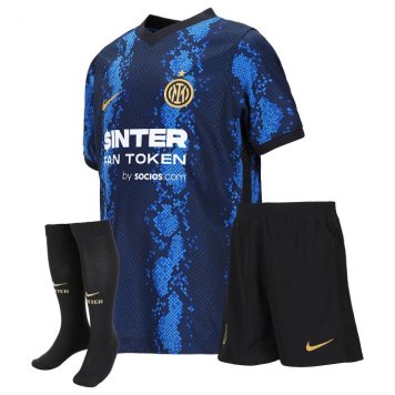 Inter Milan Soccer Jersey+Short+Socks Replica Home Youth 2021/22