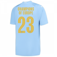Manchester City Soccer Jersey Replica Home 2023/24 Mens (CHAMPIONS OF EUROPE #23)