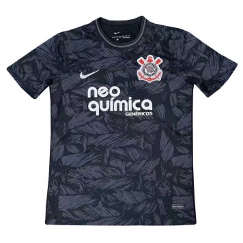 Corinthians Soccer Training Jersey Replica Black Patterns Mens 2022/23