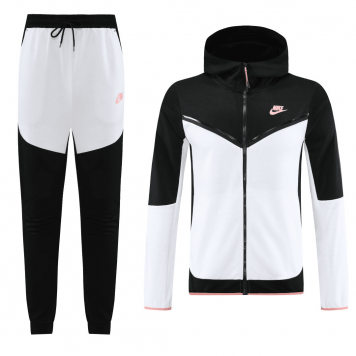 Customize Soccer Jacket + Pants Replica Black&White 2023/24 Mens (Hoodie)