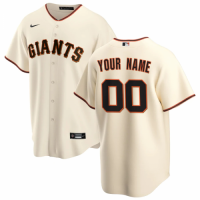 San Francisco Giants 2020 Home Cream Replica Custom Jersey Mens