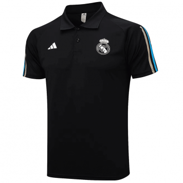 Real Madrid Soccer Polo Replica Black Core 2023/24 Mens