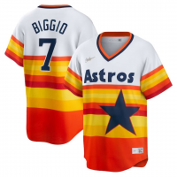 Houston Astros Home Cooperstown Collection Player Jersey White 2023/24 Mens (Craig Biggio #7)