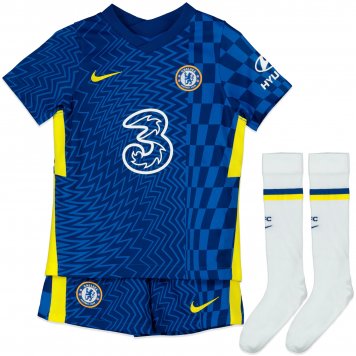 Chelsea Soccer Jersey+Short+Socks Replica Home Youth 2021/22