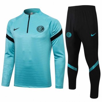 2021/22 Inter Milan Green Half Zip Soccer Training Suit Mens