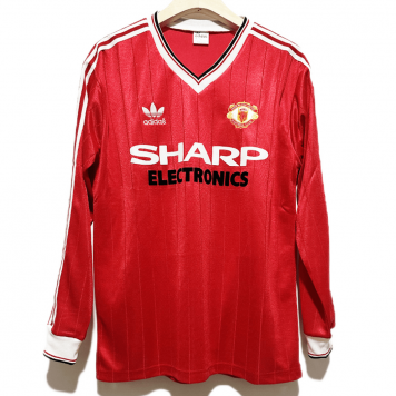 Manchester United Soccer Jersey Replica Retro Home 1982/83 Mens (Long Sleeve)