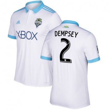 2017 Seattle Sounders Away White Soccer Jersey Replica Dempsey #2