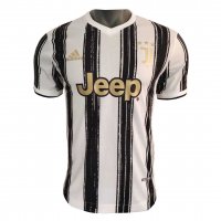 2020/21 Juventus Home Black & White Stripes Mens Soccer Jersey Replica (Match)