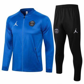 2021/22 PSG x Jordan Blue Soccer Training Suit (Jacket + Pants) Mens
