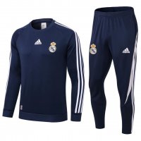 Real Madrid Soccer Training Suit Crew Neck Navy Mens 2021/22