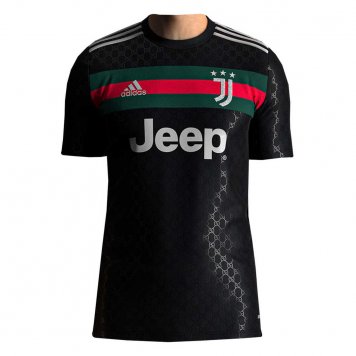 2020/21 Juventus x Gucci Special Edition Black Mens Soccer Jersey Replica