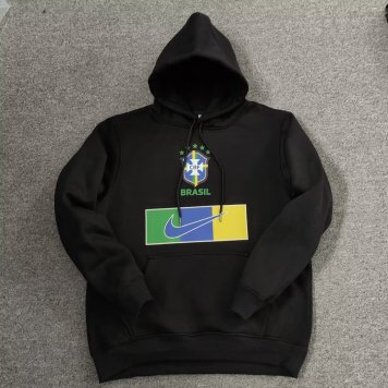 Brazil Soccer Sweatshirt Replica Black II Pullover 2022 Men's (Hoodie)