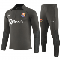 Barcelona Soccer Sweatshirt + Pants Replica Zipper Green 2023/24 Youth
