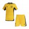 2021/22 Flamengo Yellow Goalkeeper Soccer Jersey Replica + Short Kids