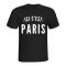 PSG Messi ICI C'EST PARIS T-Shirt Black Mens 2021/22