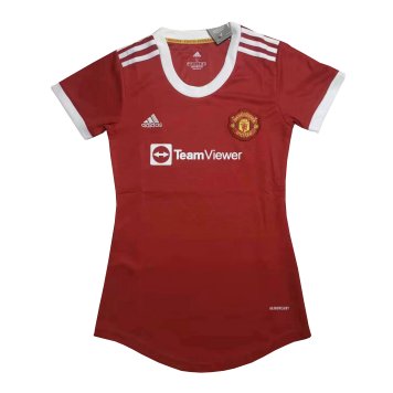 2021/22 Manchester United Soccer Jersey Home Replica Wome's