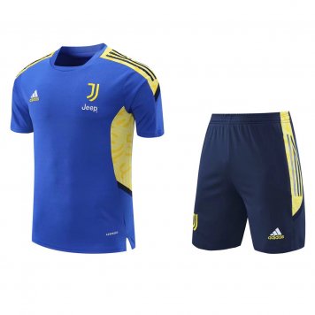 Juventus Soccer Jerseys + Short Replica Blue Mens 2021/22