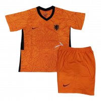 2020 Netherlands Home Kids Soccer Kit(Jersey+Shorts)