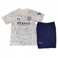 2020/21 Manchester City Third Kids Soccer Kit(Jersey+Shorts)
