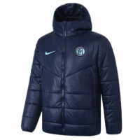 Inter Milan Cotton Winter Soccer Jacket Navy 2023/24 Mens
