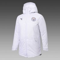 2020/21 Manchester City White Mens Soccer Winter Jacket