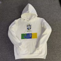 Brazil Soccer Sweatshirt Replica White II Pullover 2022 Men's (Hoodie)