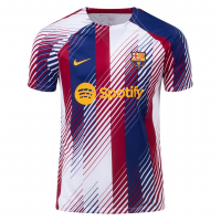 Barcelona Soccer Training Jersey Replica Red&Blue&White 2023/24 Mens (Pre-Match)