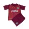 2021/22 Palmeiras Goalkeepr Red Soccer Kit (Jersey + Shorts) Kids