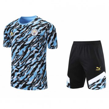 2021/22 Liverpool Light Blue Soccer Training Suit (Jersey + Short) Mens