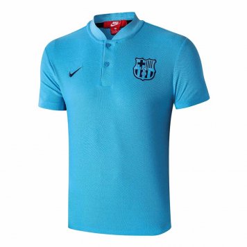 2019/20 Barcelona Light Blue Mens Soccer Polo Jersey [39112181]