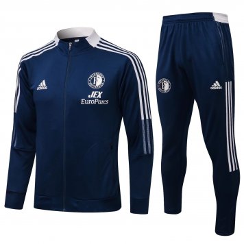 Feyenoord Soccer Training Suit Jacket + Pants Navy Mens 2021/22