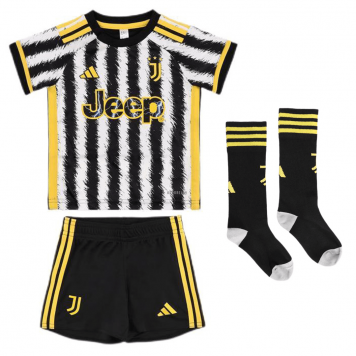Juventus Soccer Whole Kit Jersey + Short + Socks Replica Home 2023/24 Youth