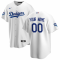 Los Angeles Dodgers 2020 World Series Champions Home White Replica Custom Jersey Mens