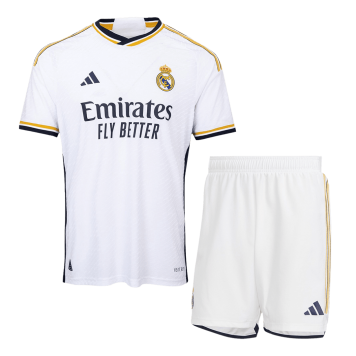 Real Madrid Soccer Jersey + Short Replica Home 2023/24 Mens (Player Version)