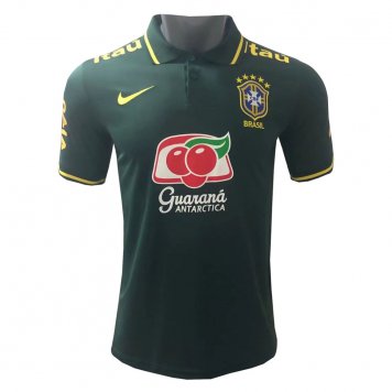 Brazil Soccer Polo Jersey Replica Green Mens 2022