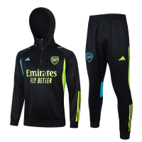 Arsenal Soccer Training Suit Replica Black 2023/24 Mens (Hoodie)