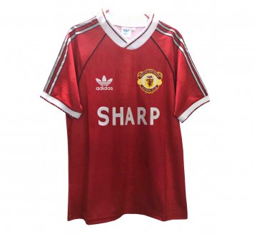 90/92 Manchester United Retro Home Mens Soccer Jersey Replica