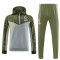 AC Milan Soccer Sweatshirt + Pants Replica Green Zipper 2023/24 Mens (Hoodie)