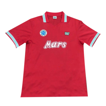 88/89 Napoli Third Away Red Retro Soccer Jersey Replica Mens [2020127756]