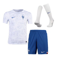 France Soccer Jersey + Short + Socks Replica Away 2022 Youth