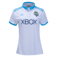 2017/18 Seattle Sounders Away White Womens Soccer Jersey Replica Personalized
